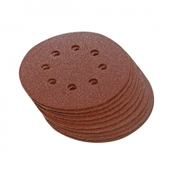 Brúsny papier 125mm pre Excentické brúsky, perforovaný, suchý zips, 10ks - zrnitosť 60