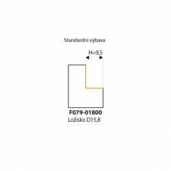 IGM F049 Zaoblovacia žiletková fréza - H9,5 D34,9x12 L55 S=8 HM