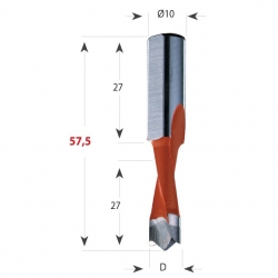 CMT 310 Xtreme Vrták kolíkovací nepriechodzí S10 L57,5 HW - D10x27 S=10x27 L57,5 P