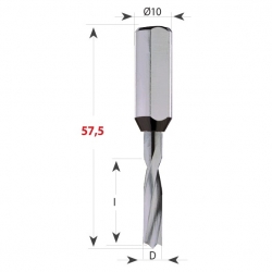 CMT 310 Xtreme Vrták kolíkovací nepriechodzí S10 L57,5 HWM - D2x12 S=10x27 L57,5 L