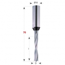 CMT 311 Xtreme Vrták kolíkovací nepriechodzí S10 L70 HWM - D2x12 S=10x40 L70 P