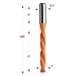 CMT 372 Vrták kolíkovací nepriechodzí S10 L105 HW - D10x65 S=10x30 L105 P