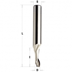 CMT C188 Špirálová fréza na ALU a PVC - D3x12 L60 S=8mm HSS