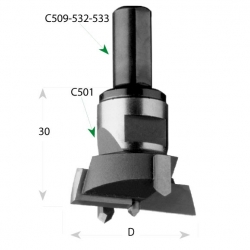 CMT C501 Sukovník skrutkovací výmenný - D30 L30 HM L