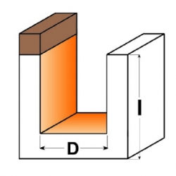 CMT C711B Drážkovacia fréza s ložiskom - D15x20 B15 S=6 HM