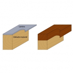 CMT C906 Orezávacia fréza, šikmé zuby - D19x25,4 B19 S=8 HM