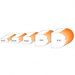 CMT C954 Fréza polkruhová vydutá - R3,2 D22,2x19 S=12 HM