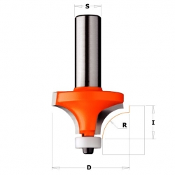 CMT C980 Zaoblovacia fréza na CORIAN - R9,5 D31,75 I14 S=12