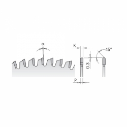 CMT Industrial Pílový kotúč na lamino a DTD - D160x2,2 d20 Z40 HM Virutex