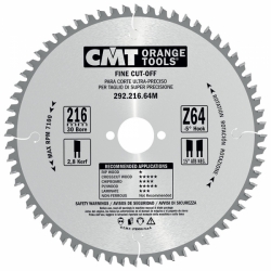 CMT Pílový kotúč pre elektronáradie, finálny rez - D125x2,4 d20 Z36 HM