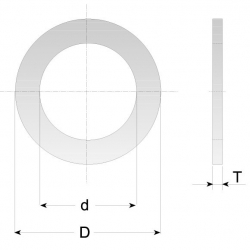 CMT Redukčný krúžok pre pílové kotúče - D30 d16 t1,4