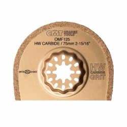 CMT Starlock Pílový list s tvrdokovovými zrnami CARBIDE, tenký na tehlu a betón - 75 mm, set 5 ks