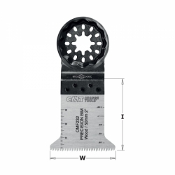 CMT Starlock Ponorný pílový list BIM s predĺženou životnosťou a japonským ostrím, na drevo - 45 mm, set 50 ks