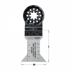 CMT Starlock Ponorný pílový list BIM s predĺženou životnosťou, na drevo a kov - 44 mm, set 5 ks
