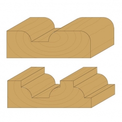 CMT Zaoblovací fréza vypouklá - R7,75 D22,2x12,7 S=6mm