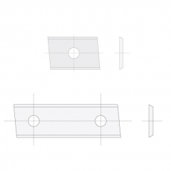 IGM N014 Žiletka tvrdokovová Z2 skosená - 30x12x1,5 LaminoMDF P