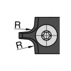 IGM N031 Žiletka tvrdokovová rádiusová - 2xR2 16x17,5x2 UNI
