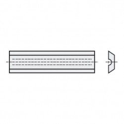 IGM Žiletka tvrdokovová - 50x8x1,5mm typ Leitz