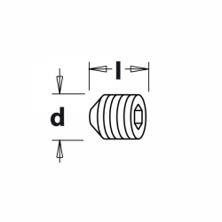 Skrutka M6x6mm