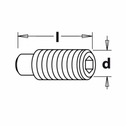 IGM Závitový čap - M8x25mm IGM