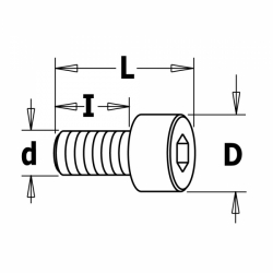 Skrutka - Typ:7 M3x12 imbus 2,5