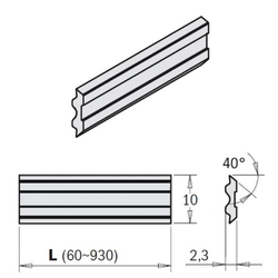 IGM Hobľovací nôž HSS Tersa Black Oxide - 185x10x2,3 