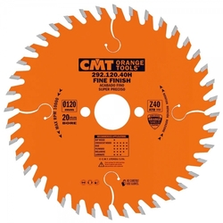 CMT Orange Pílový kotúč pre elektronáradie, finálny rez - D165x2,6 d30 Z40 HW