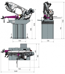 Pásová píla na kov OPTIsaw S 275 N