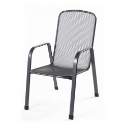 MWH Savoy Basic stohovatelná židle z tahokovu, tmavě šedá, 75 x 57 x 93 cm
