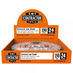 CMT Contractor Pílový kotúč na drevo, Masterpack - D160x2,2 d20 Z24 HW, 10ks