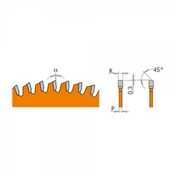 CMT Orange Pílový kotúč na lamino, plast a neželezné kovy - D160x2,2 d20 Z40 HW