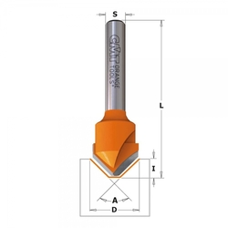 CMT C915 Fréza na V drážku pre Alucobond - 135° D18x3,3 S=8 HM