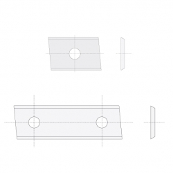 IGM N014 Žiletka tvrdokovová Z2 skosená - 30x12x1,5 Drevo P