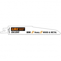 CMT Pílový list do chvostovej píly BIM Heavy Wood-Metal 610 VF - L150, I130, TPI5-8 (bal 5ks)