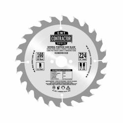 CMT Sada Contractor Pílových kotúčov na drevo - D160x2,2 d20 Z24+Z40 HW, 3ks