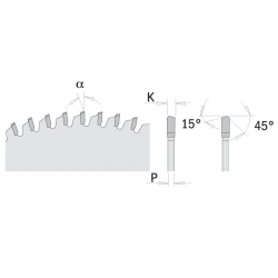 CMT Pílový kotúč pre plávajúce podlahy, PVC, plexi - D250x2,8 d30 Z80 HM