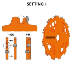 CMT Sada drážkovacích kotúčov DADO PRO - D203x6,2-20 d15,87 Z12 HW