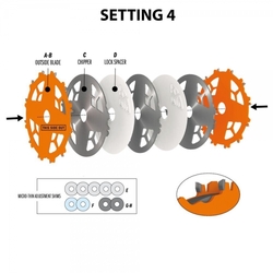 CMT Sada drážkovacích kotúčov DADO PRO - D203x6,2-20 d15,87 Z12 HW