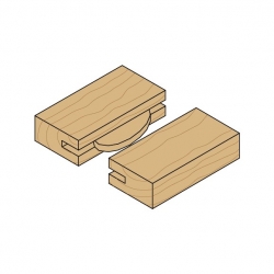 CMT Kotúč lamelovací pre lamelové spoje - D100x3,96 d22 Z8 HM rovný zub