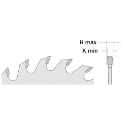 CMT Predrezový kotúč kónický pre CNC stroje - D120x3,4-4,2 d20 Z24 HM