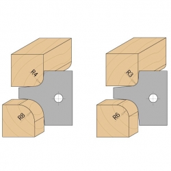 CMT Multirádiusová zaoblovacia fréza R5-R10 MAN - D113 d30 Z2 ALU