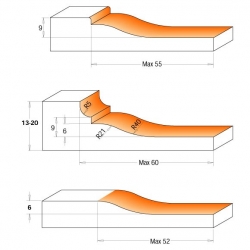 CMT Výplňová fréza MAN - D183x30 d30 Z2+2 ALU