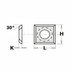 CMT C790 žiletka - 14x14x2 LaminoMDF