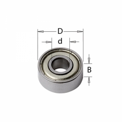 CMT Ložisko - D6,35 d3,17 B2,8