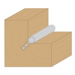 CMT C812 Fréza na okenné tesnenie - D3,2x12,7 L50,8 S=6,35 HM