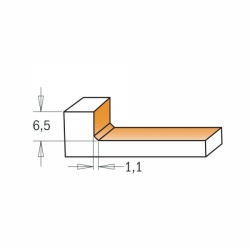 CMT C922.034 Stopková fréza na plochy HW - D52x6,5 L83,5 S=12 Z6