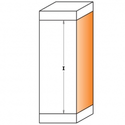 CMT C906 Orezávacia fréza, šikmé zuby - D19x25,4 2xB19 S=12 HM