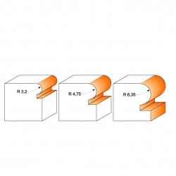 CMT C961 Fréza pre zaoblenie hrán - R3,2 D22,2x15 S=12 HM