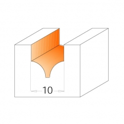 CMT C965 Profilová fréza čelná - R5 D10x10 d1,3 S=8 HM