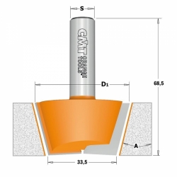 CMT C981 Sada vyspravovacia na CORIAN 2ks, S=12mm, D=47,5mm